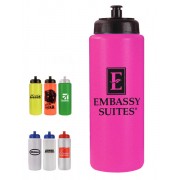 Squeeze Bottles 32 oz with Push Pull Cap
